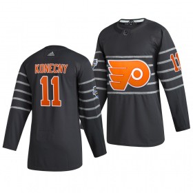 Philadelphia Flyers Travis Konecny 11 Grijs Adidas 2020 NHL All-Star Authentic Shirt - Mannen